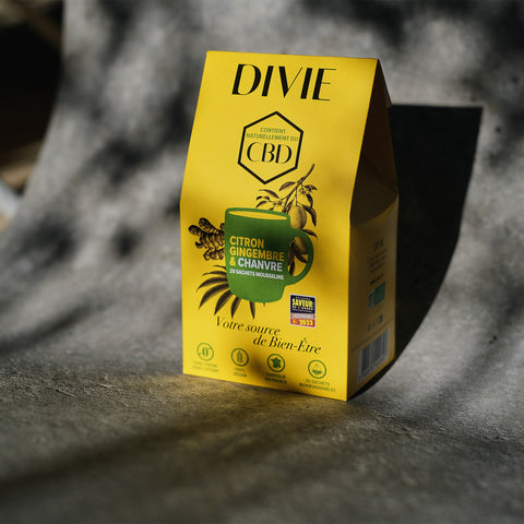 Infusion chanvre citron gingembre DIVIE