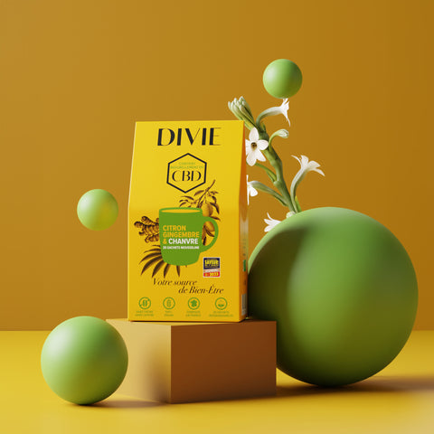 Infusion Chanvre citron gingembre DIVIE