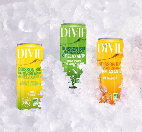 Offre pack plaisir Boissons rafraîchissantes CBD DIVIE