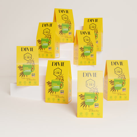 DIVIE infusion chanvre, citron et gingembre