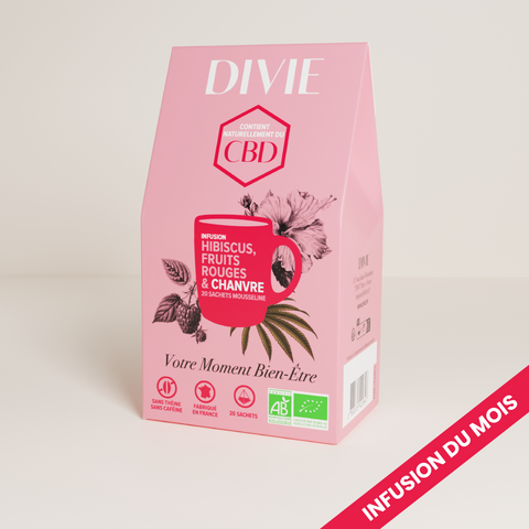 Infusion Bio Hibiscus, Fruits Rouges et Chanvre